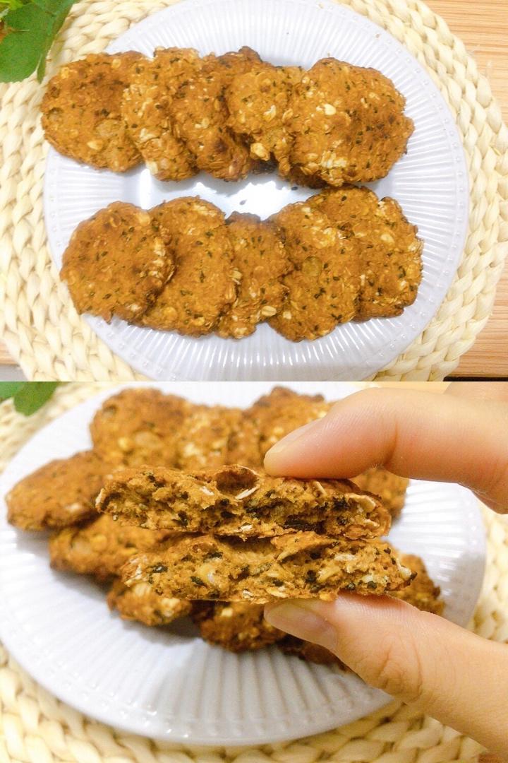 黑芝麻燕麦饼干（高纤维低热量）