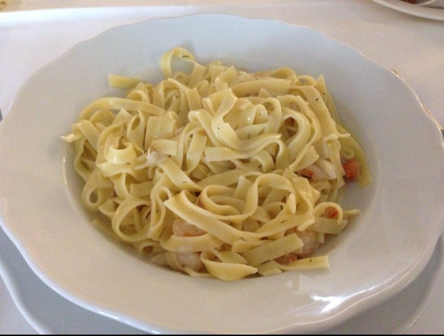 白兰地酱汁鲜虾意面