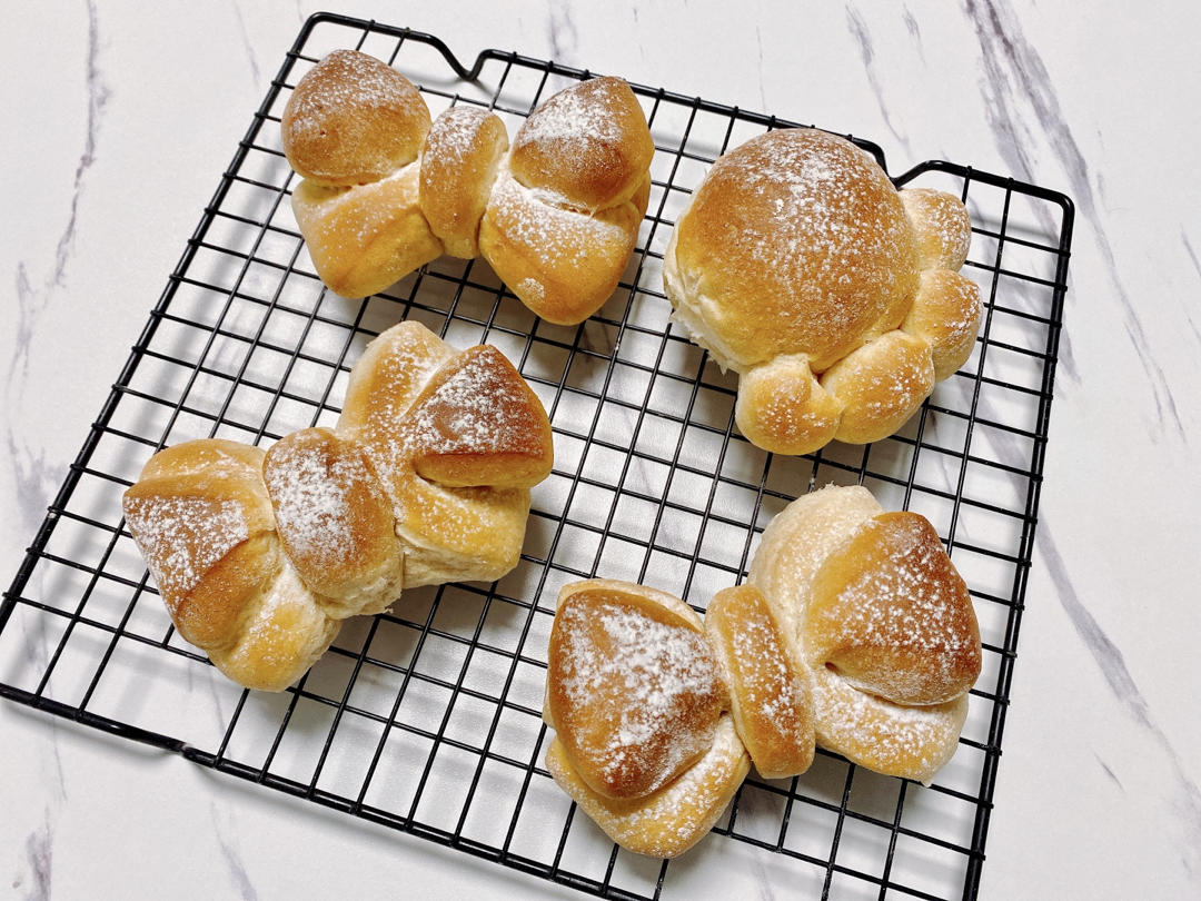 🎀新手友好—老阿姨的少女心蝴蝶结面包（多图详细）