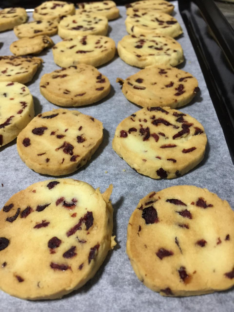 低糖少油版蔓越莓饼干