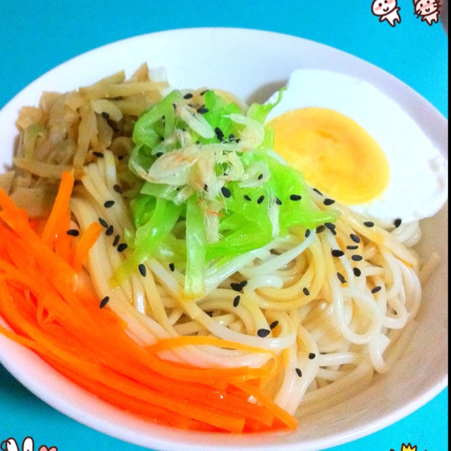 小葱麻油酱油面