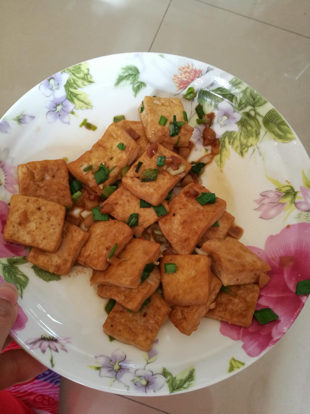 香煎豆腐--家常豆腐