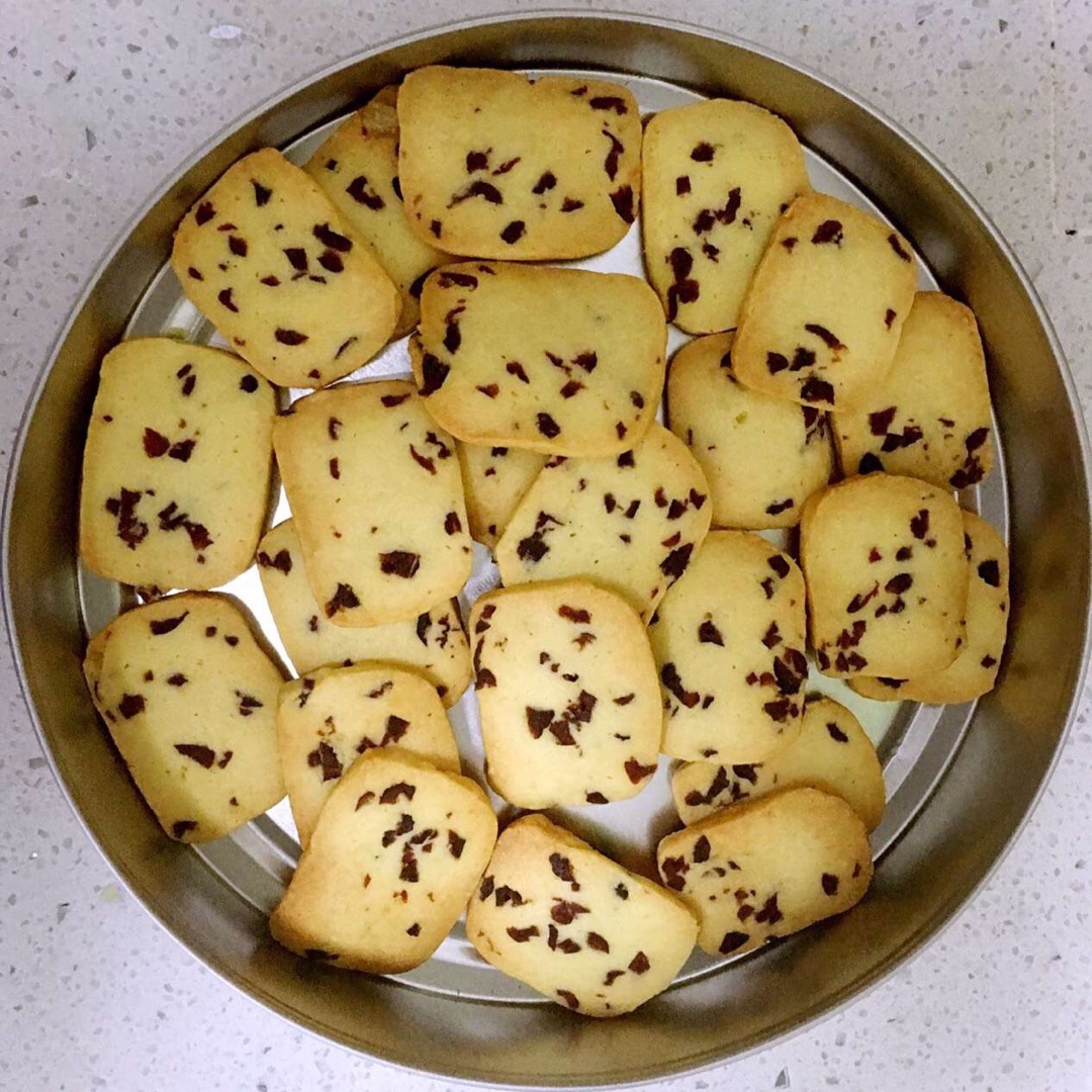 低糖少油版蔓越莓饼干