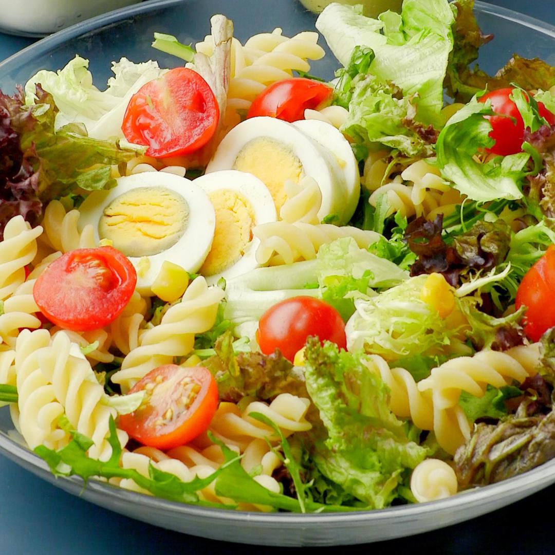 意面时蔬沙拉的做法