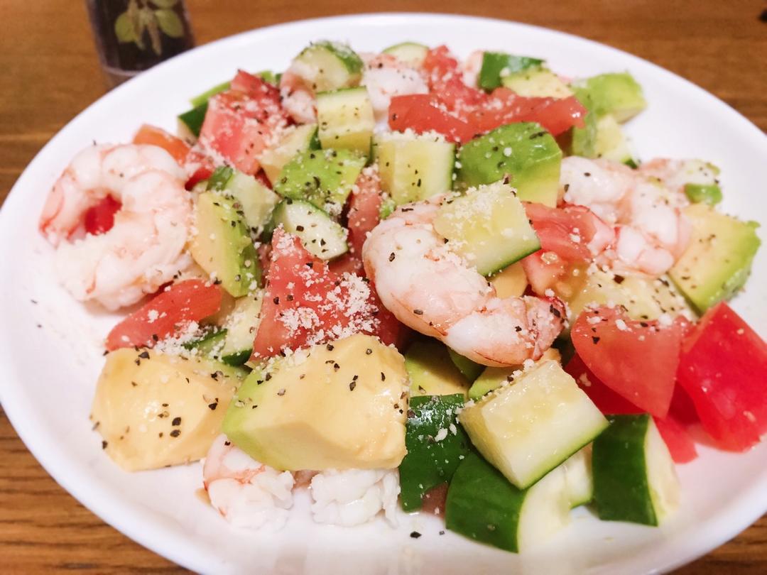 【减脂小厨房】牛油果沙拉