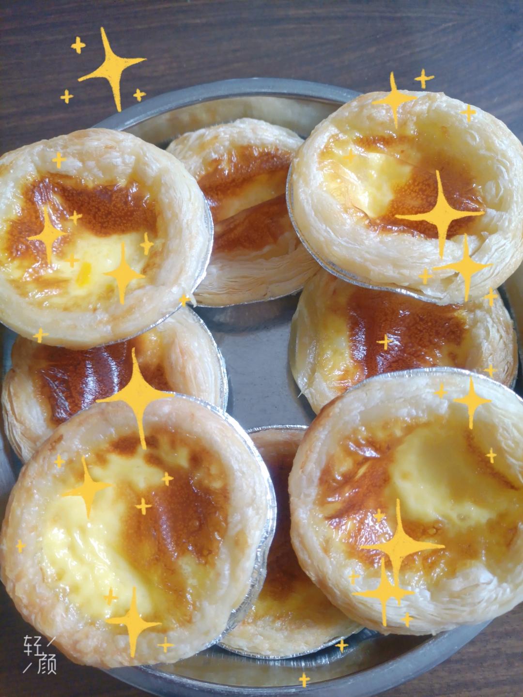 不需要奶油的烤蛋挞