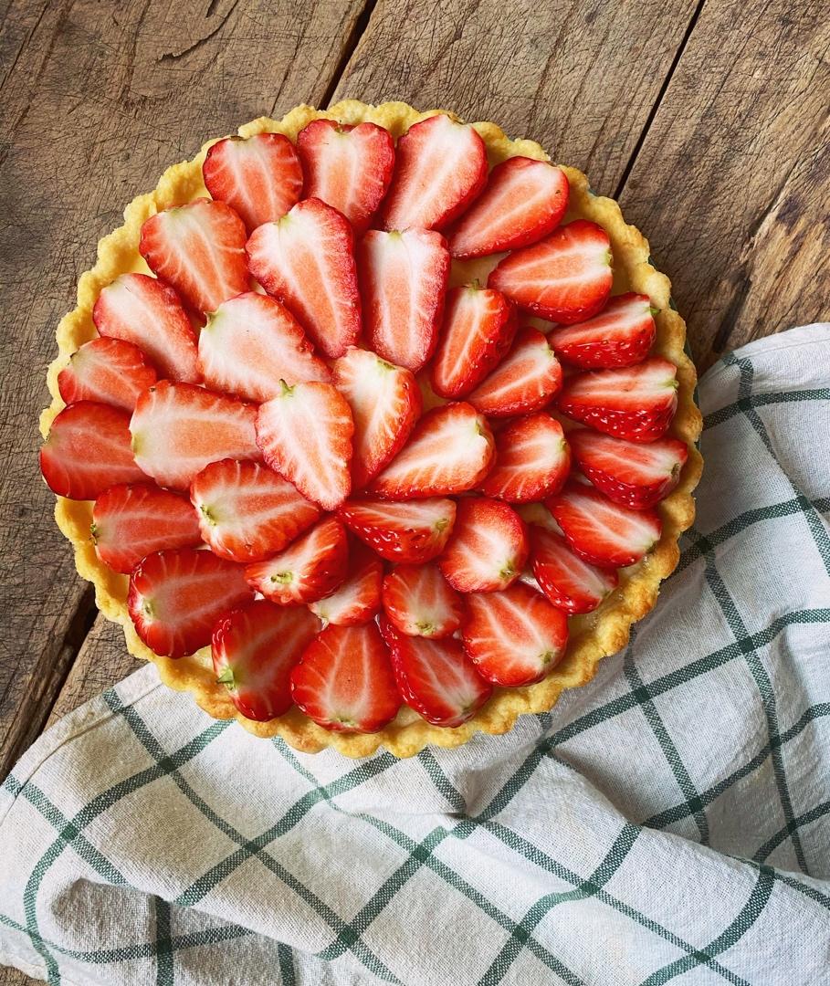 草莓奶油奶酪派