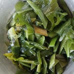 凉拌海白菜（保持绿的窍门）的做法 步骤4