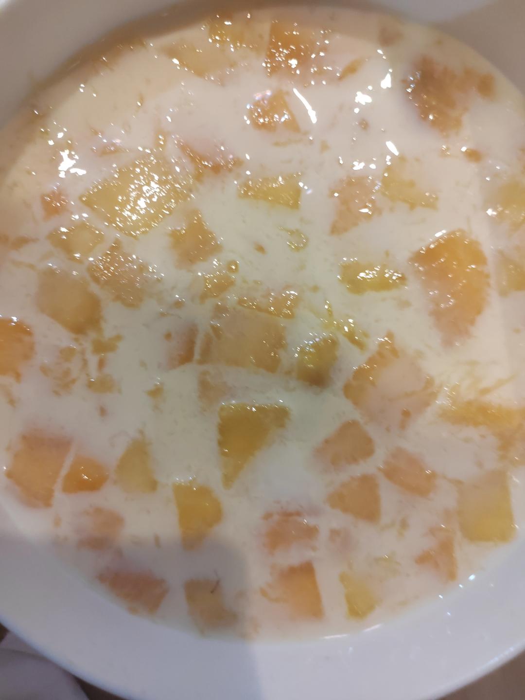 第一次就成功啦@牛奶芒果布丁