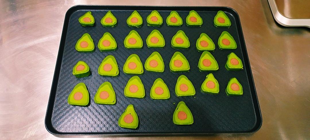 🥑免打发，免模具，清新小可爱—牛油果造型曲奇饼干
