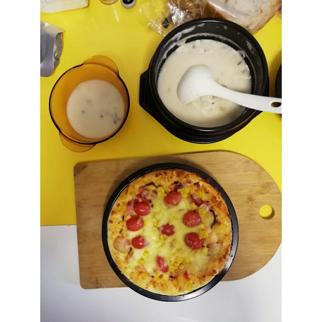 披萨饼的制作（内附饼皮底做法）