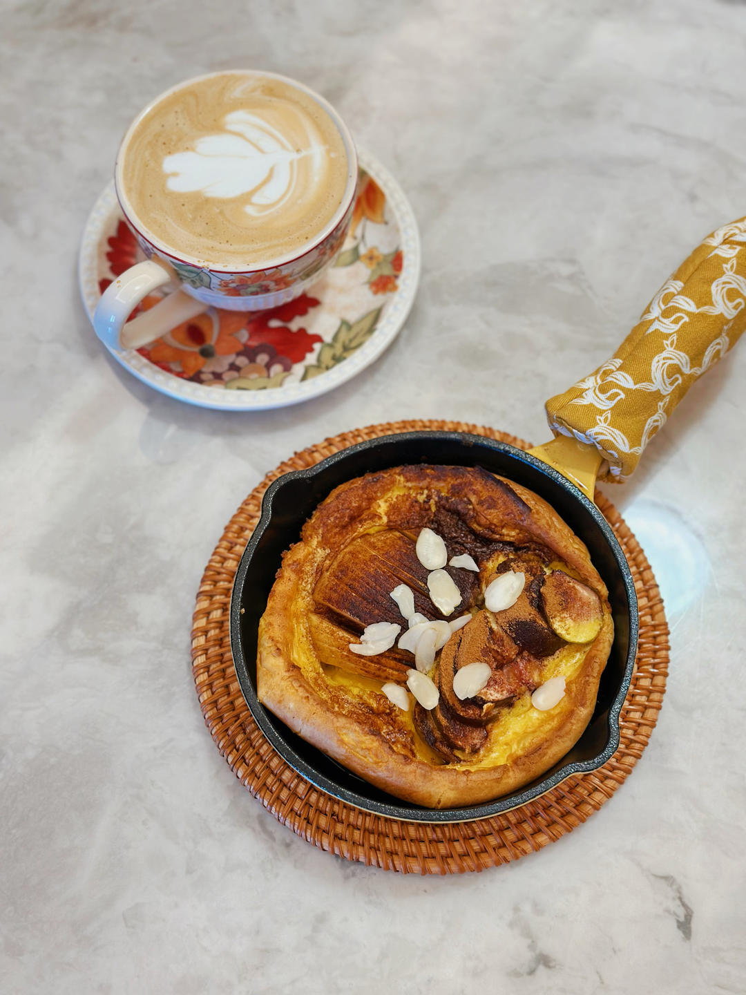 低卡肉桂苹果荷兰松饼🥞网红brunch