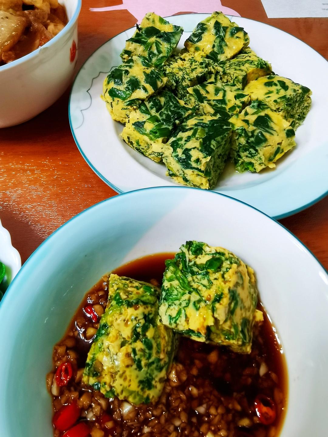 菠菜鸡蛋羹