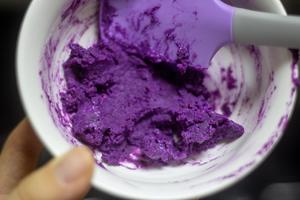 椰香紫米南瓜双拼吐司🍞浓郁椰香多重馅料的做法 步骤7