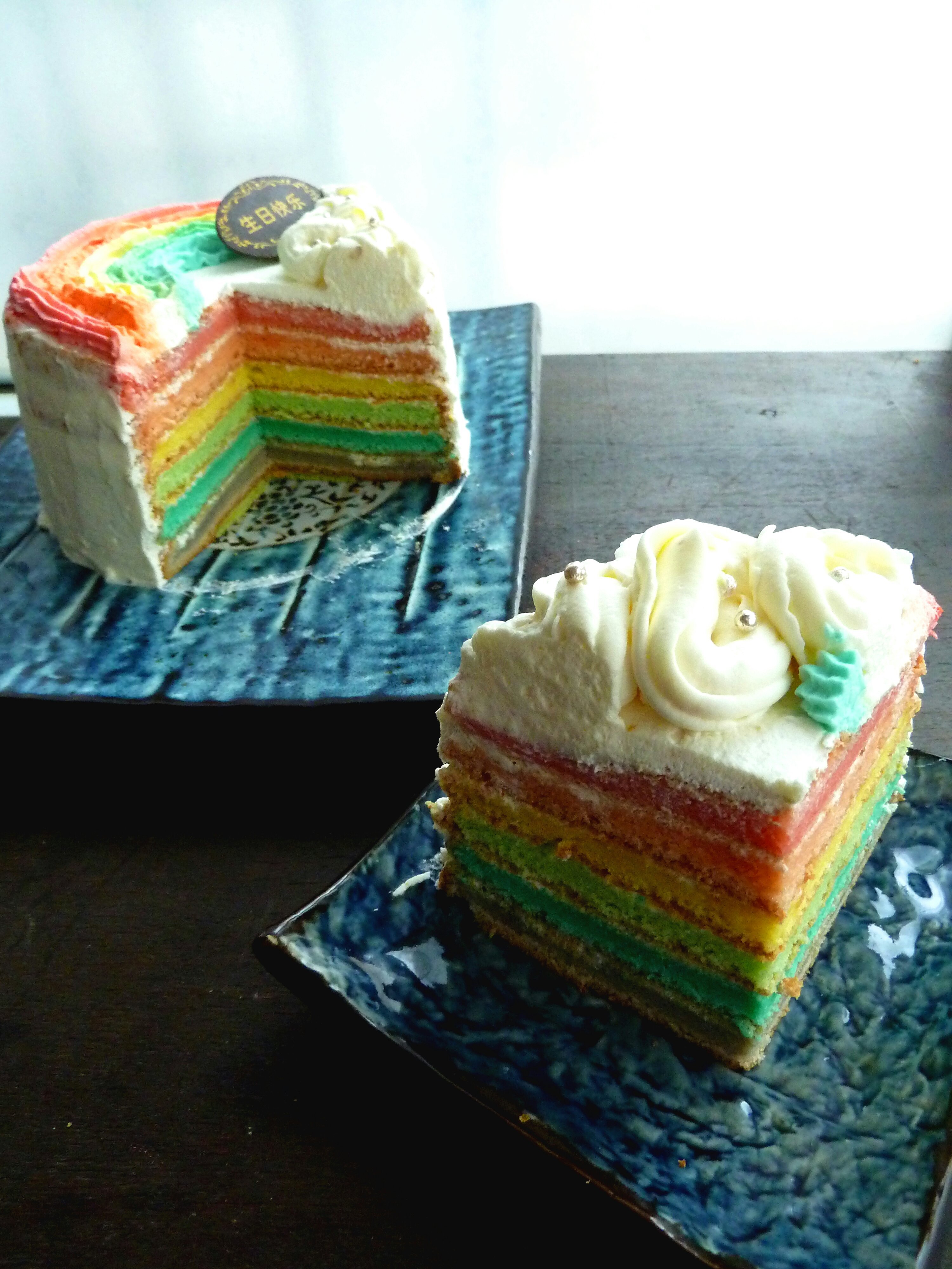 嚼月賦--彩虹蛋糕的做法 步骤3