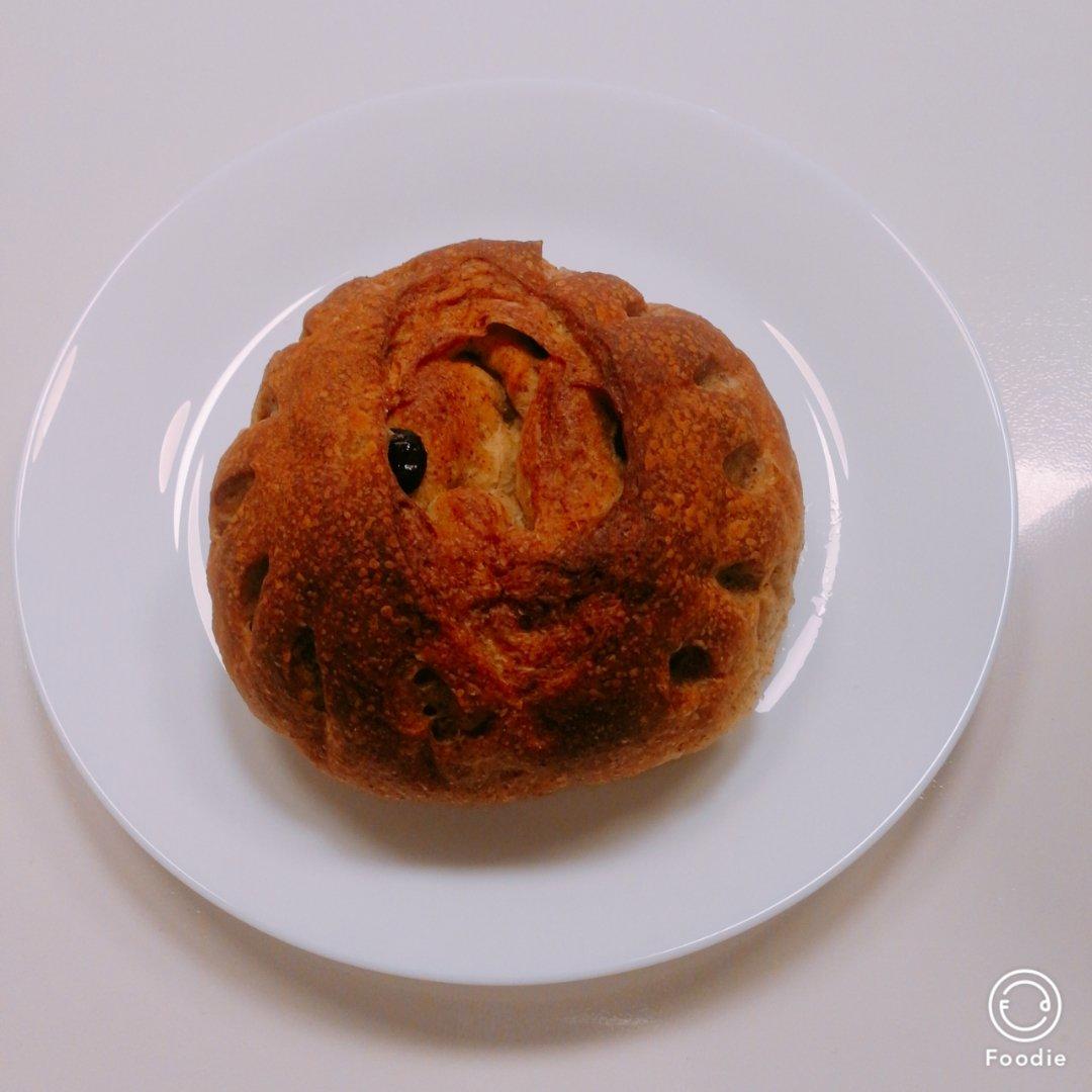黑啤蔓越莓核桃软欧丨健康·烘焙