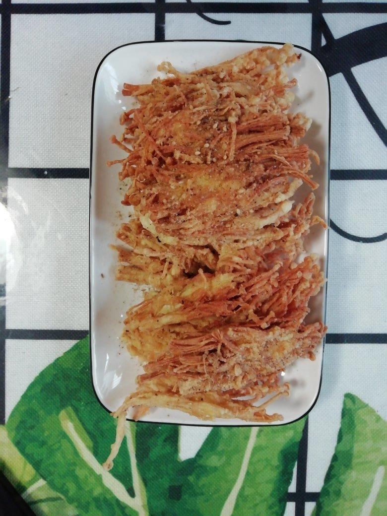 油炸椒盐金针菇