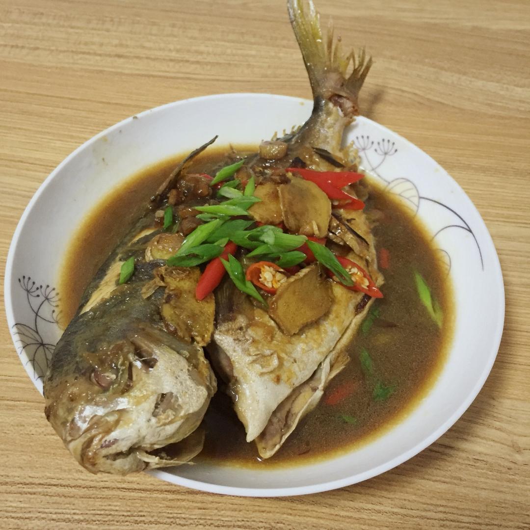 家常红烧鲳鱼
