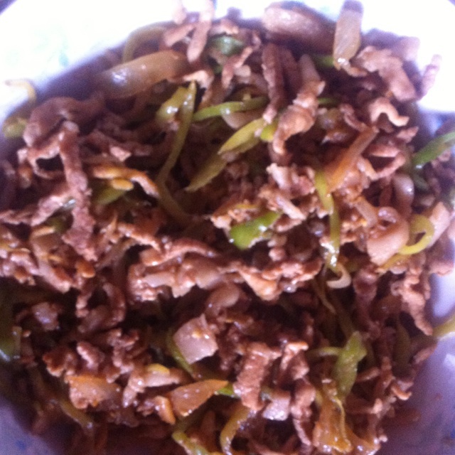 尖椒肉丝
