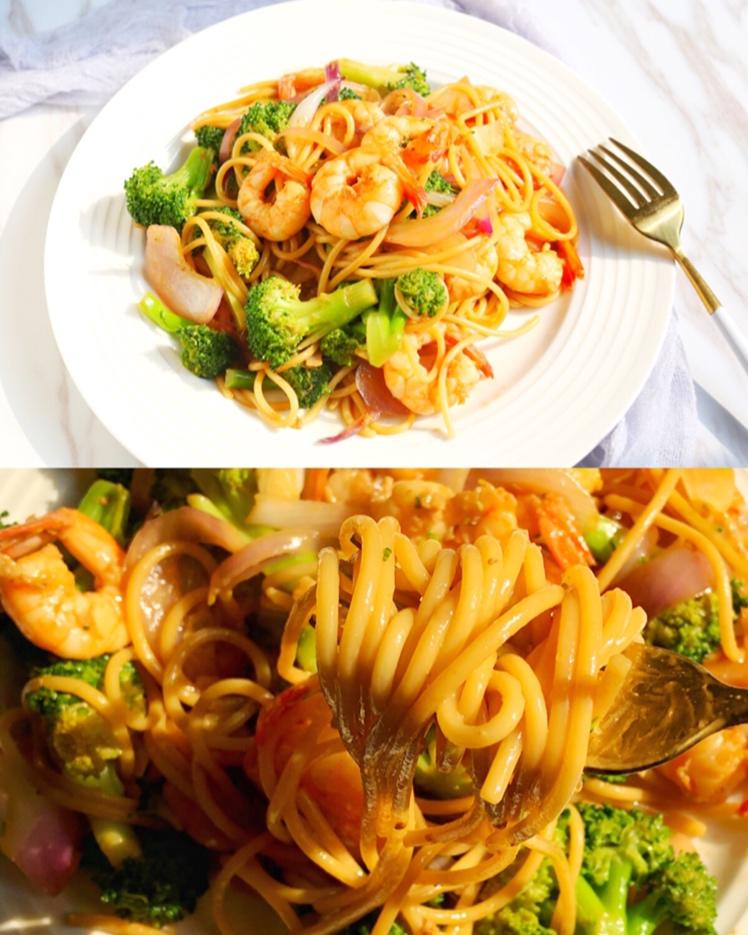 减脂|美味又低脂的虾油虾仁意大利面