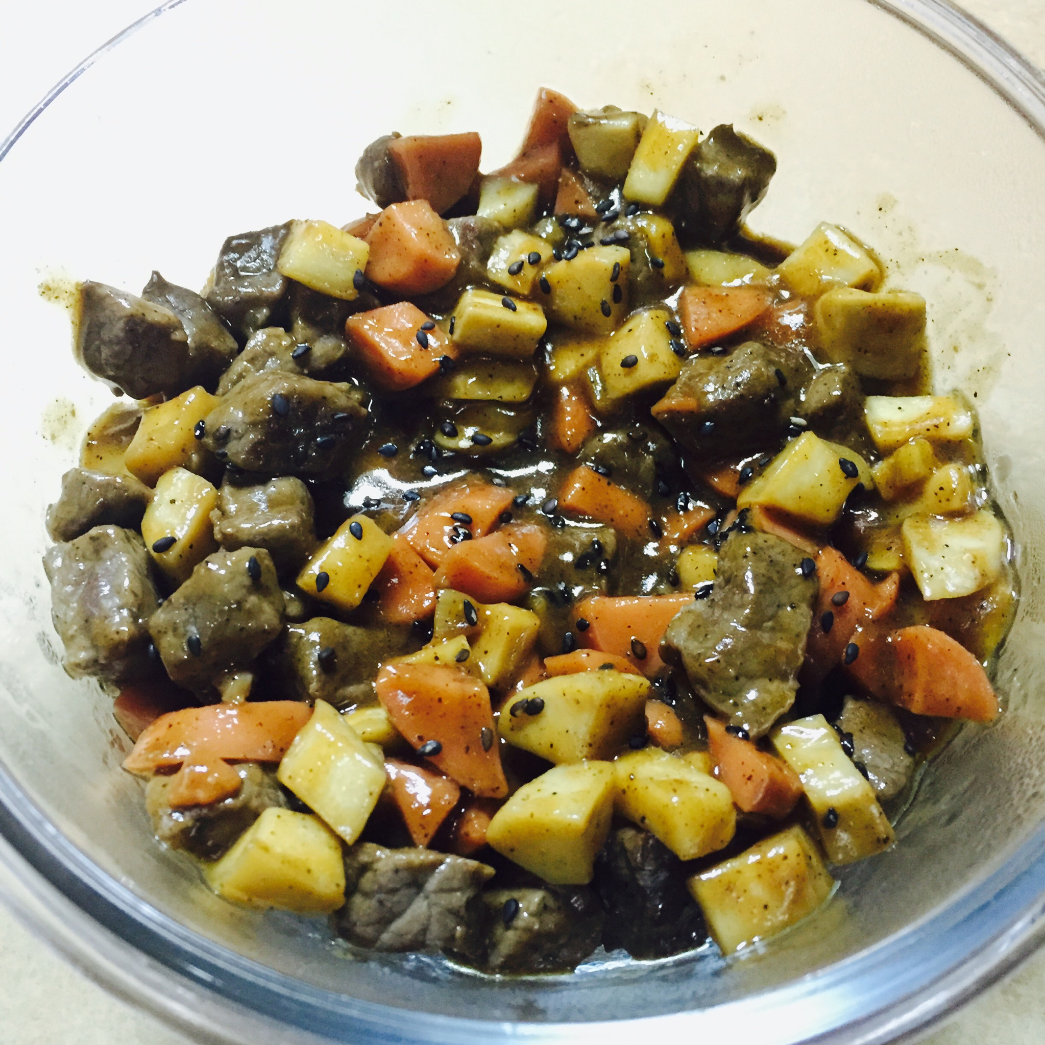 黑椒杏鲍菇牛肉粒