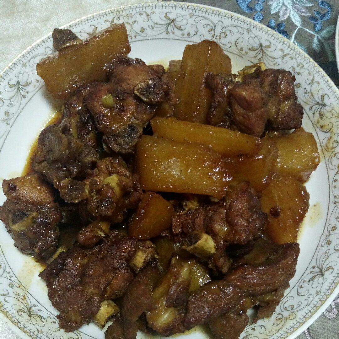 萝卜红烧排骨