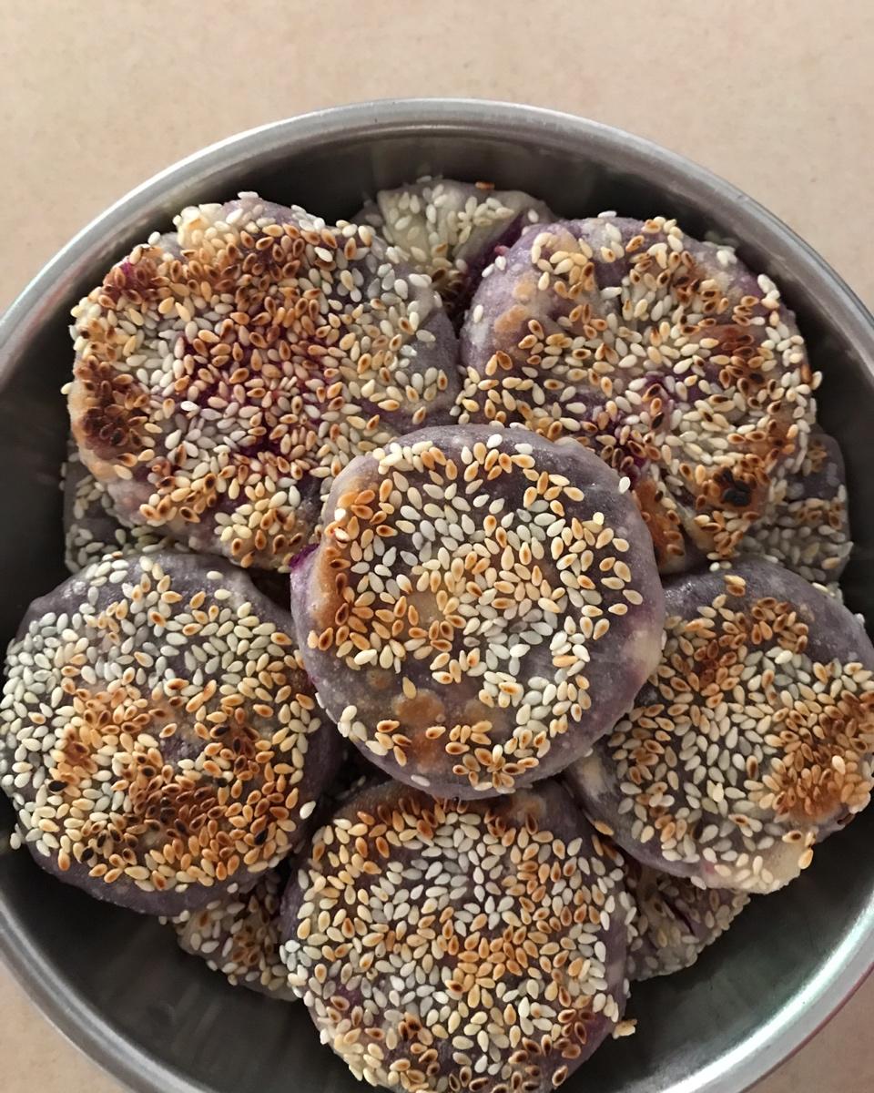 sure001做的平底锅煎紫薯饼