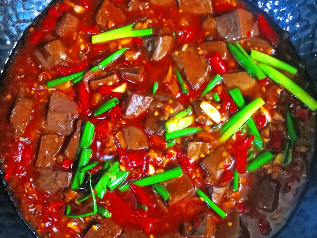 泡椒猪血的做法