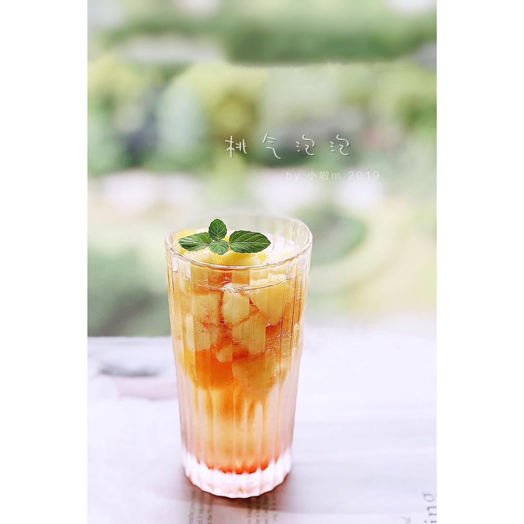 夏日冰饮~桃气泡泡~