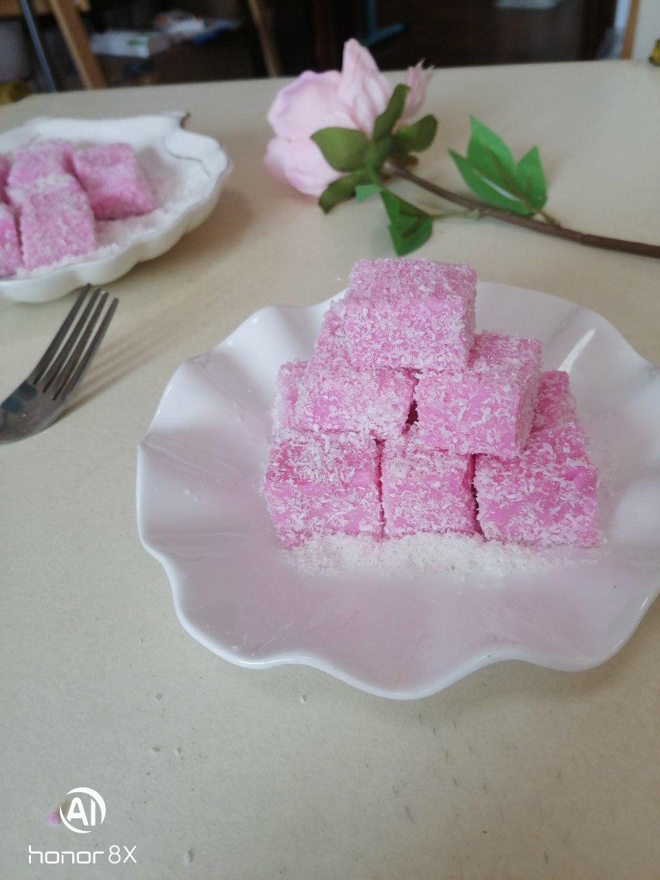 少女心爆棚的火龙果牛奶小方