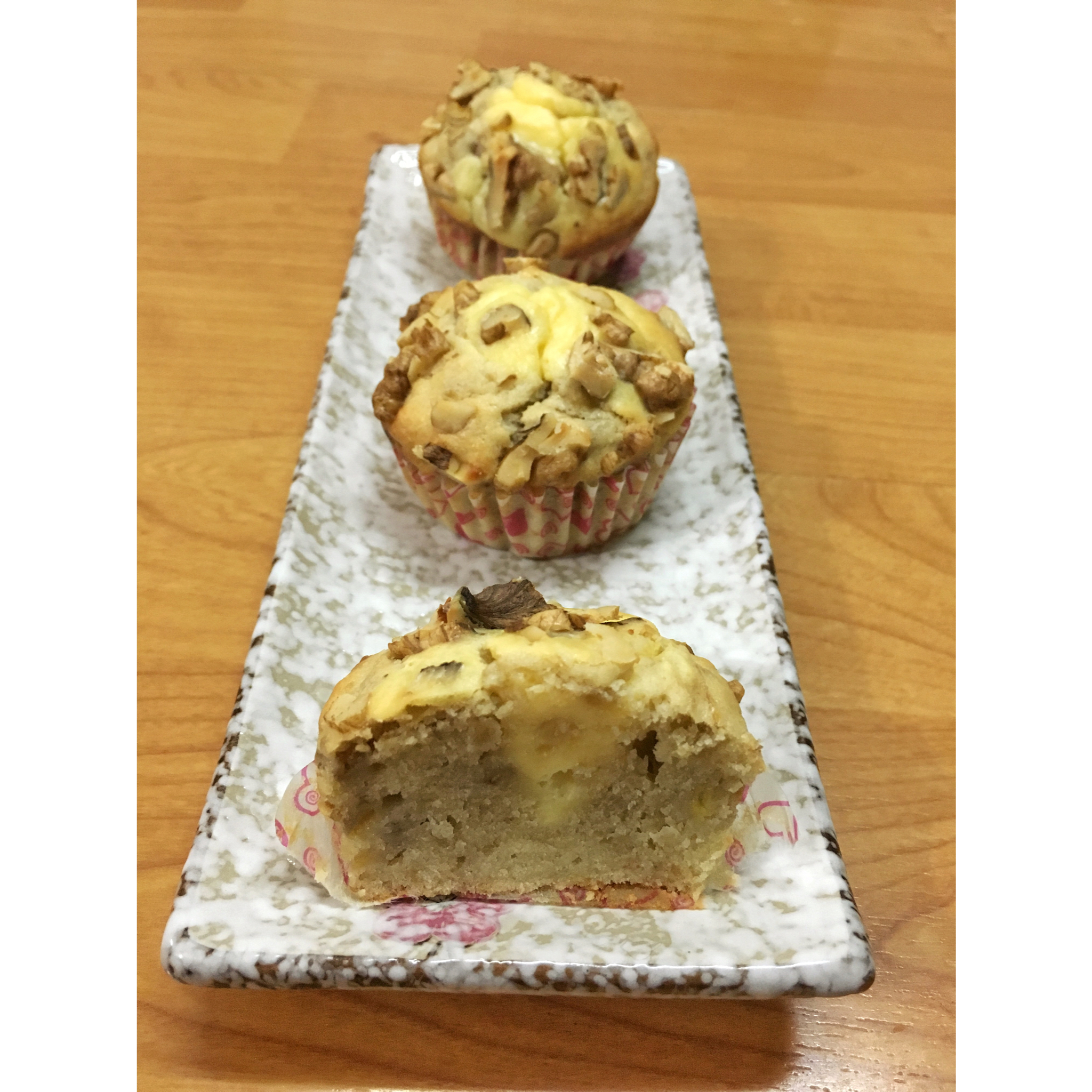 软心乳酪香蕉马芬<Banana Cream Cheese Muffins>