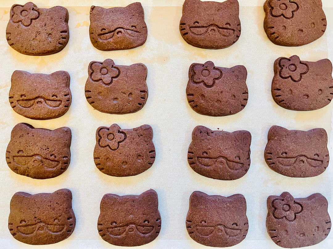 超卡哇伊的Kitty猫饼干