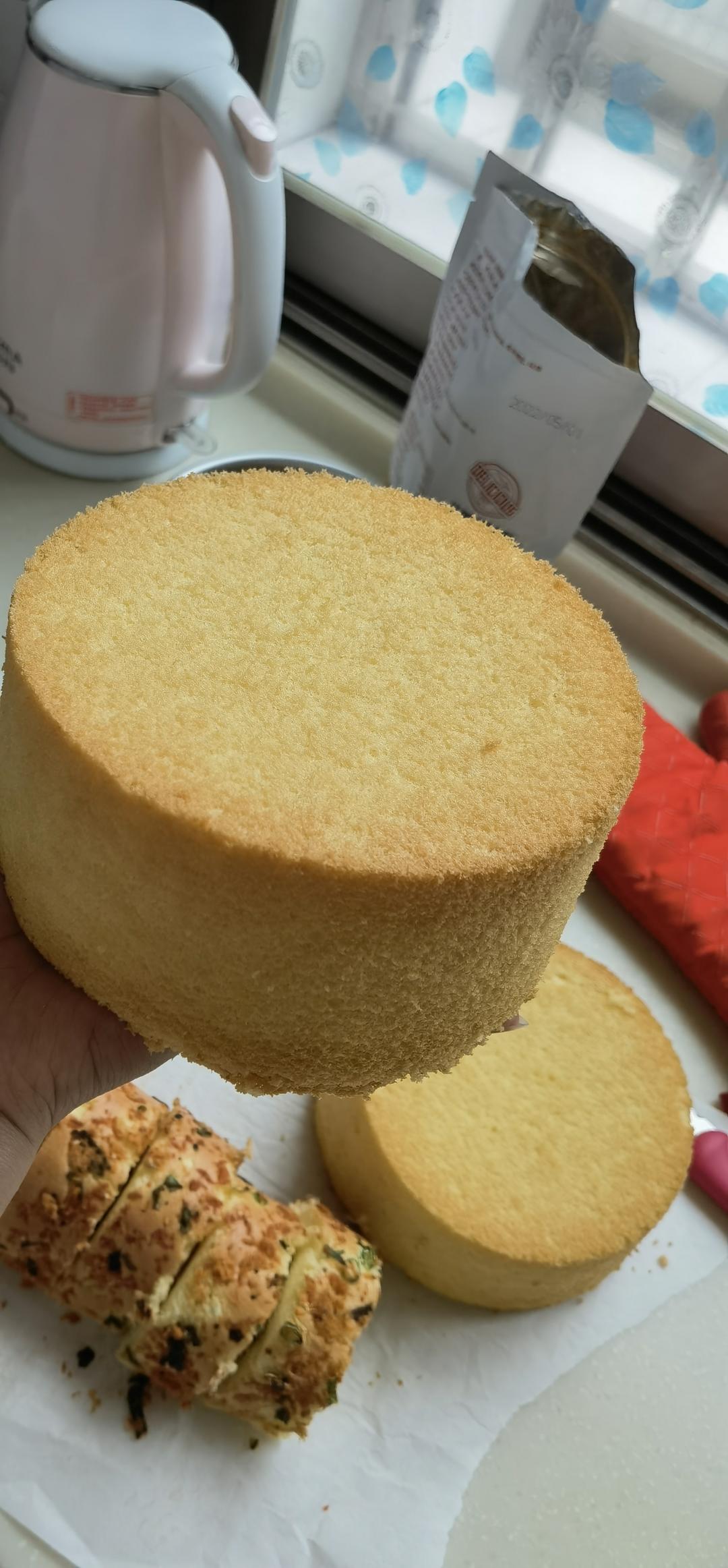 2个6寸原味戚风