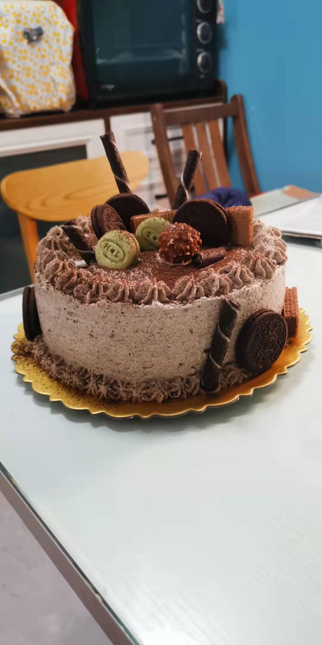6寸奥利奥咸奶油蛋糕