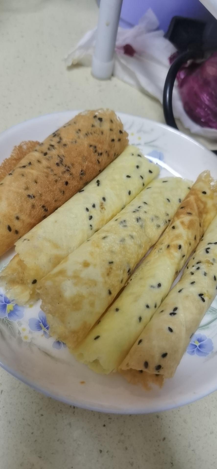 平底锅脆皮蛋卷
