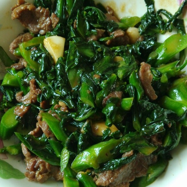 潮汕菜--芥蓝炒牛肉