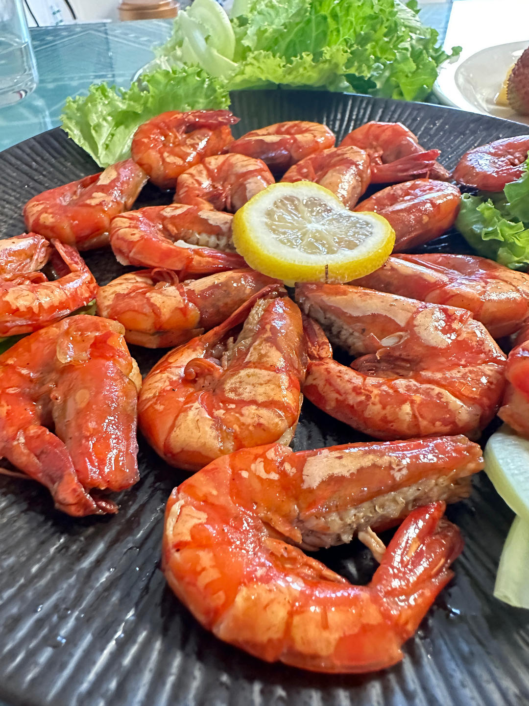 香煎黑虎虾