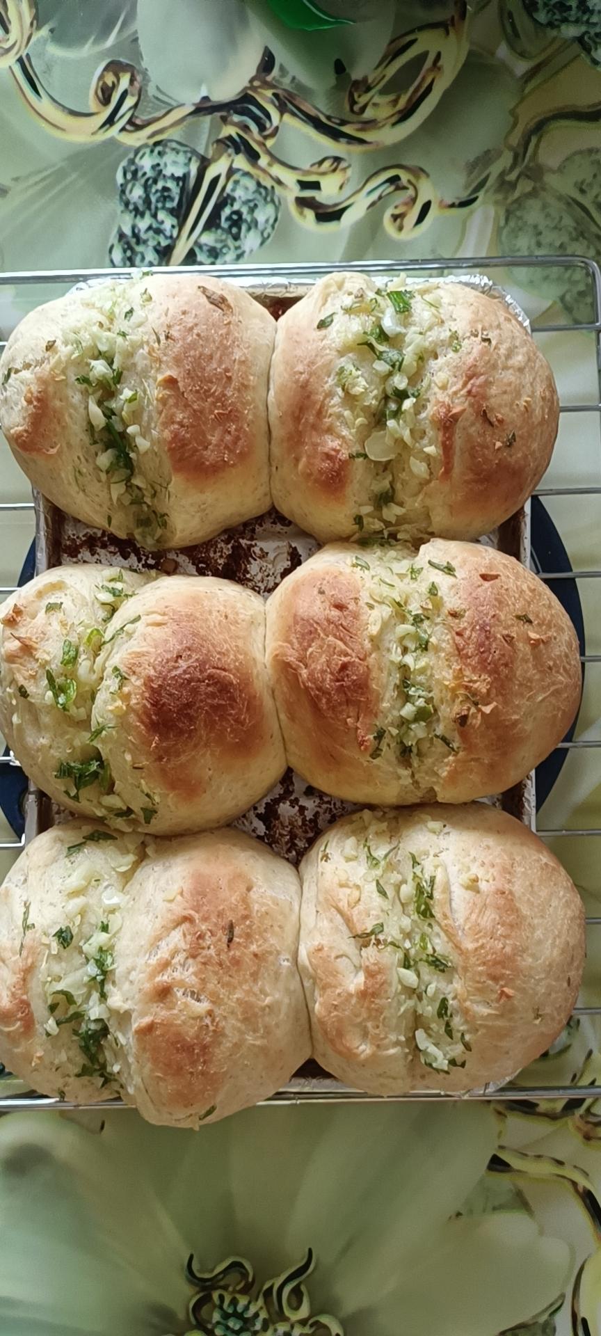 【夏亚】蒜香小面包（一次发酵+汤种）