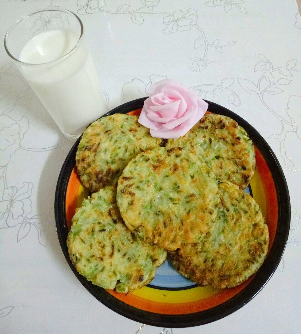 糖果树417做的槐花煎饼