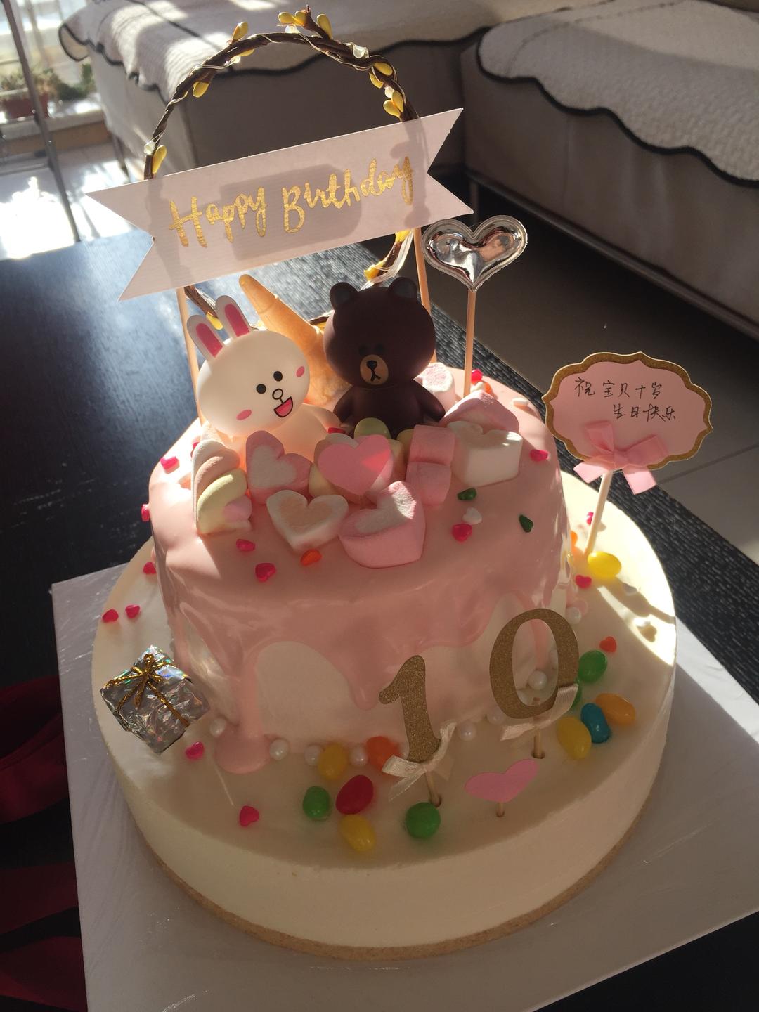 双层生日蛋糕的做法