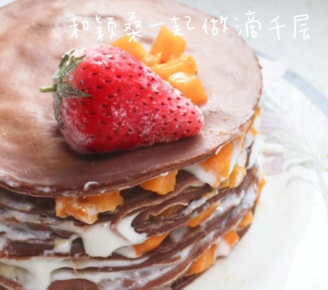 巧克力千层可丽饼