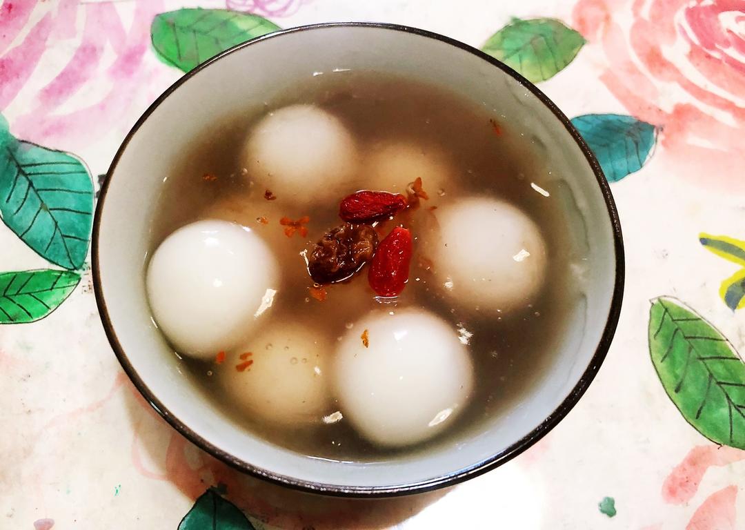 桂花藕粉圆子羹