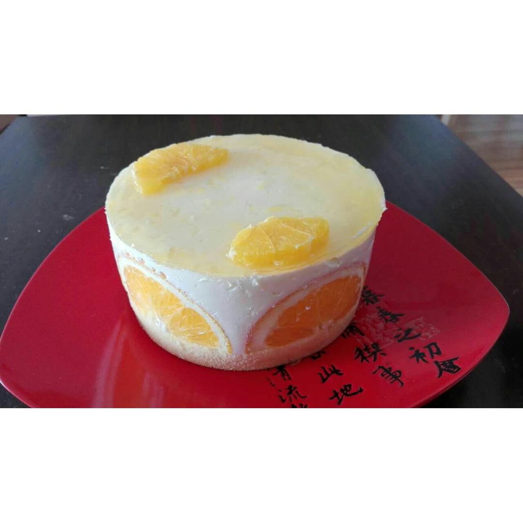 香橙酸奶慕斯蛋糕