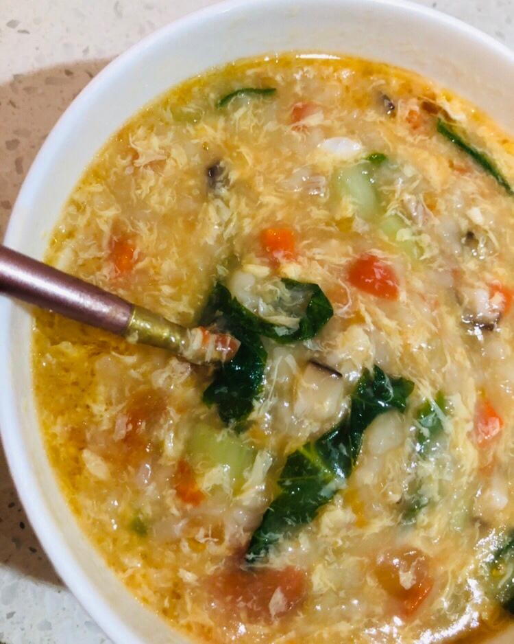 tamia静静做的简单早餐-疙瘩汤