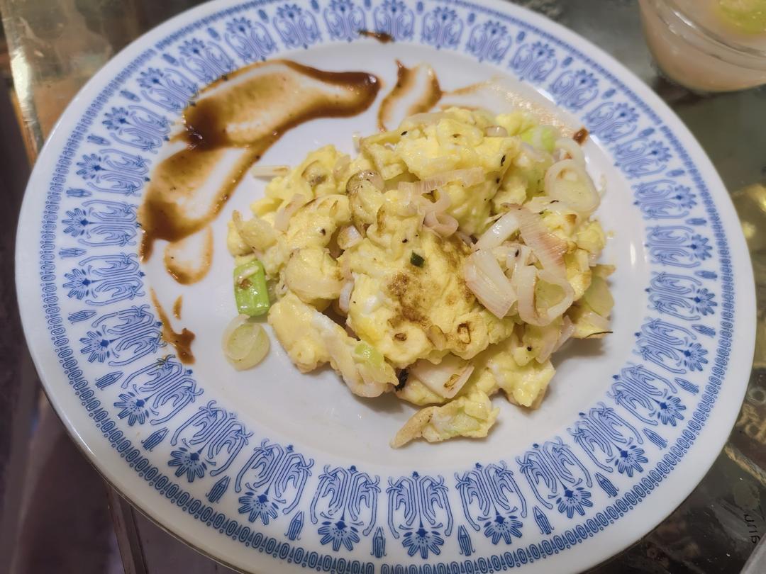 大葱炒鸡蛋