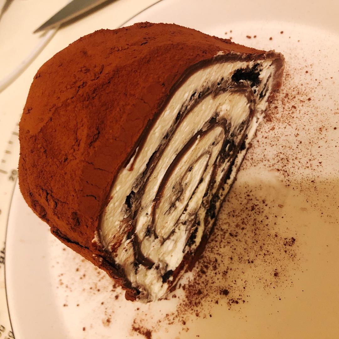 简单的千层卷，好吃到爆的巧克力毛巾卷，让烤箱休假的巧克力卷