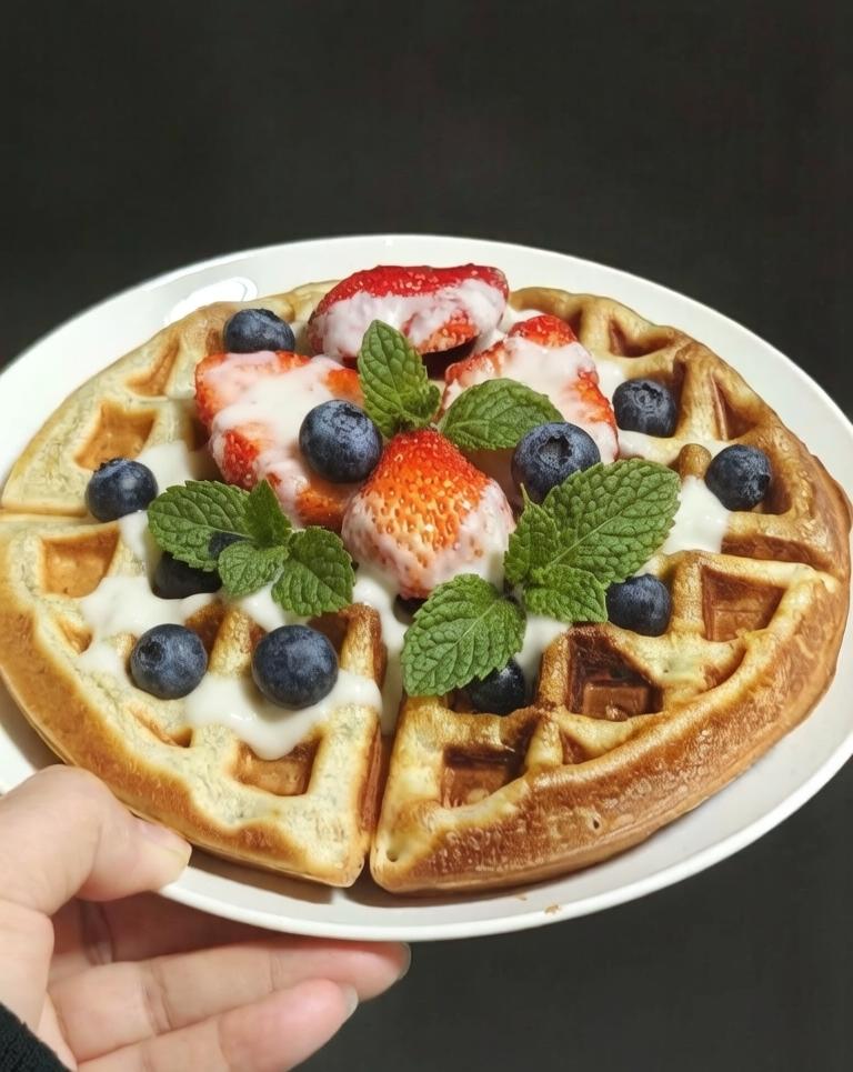 布鲁塞尔华夫饼（糯米粉版）