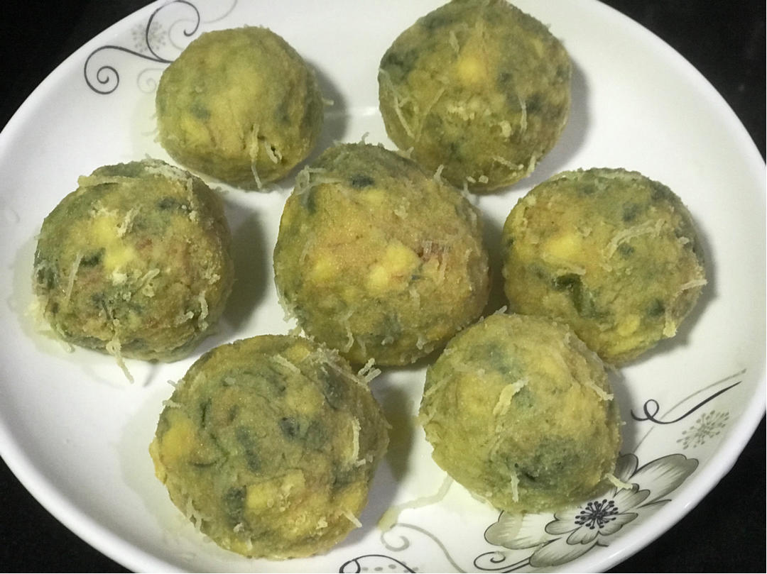 减脂之玉米面菜团（无油版）