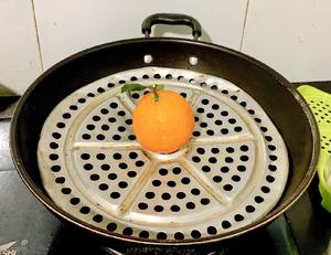 懒人甜品🍮｜橙香双皮奶蒸蛋的做法 步骤6