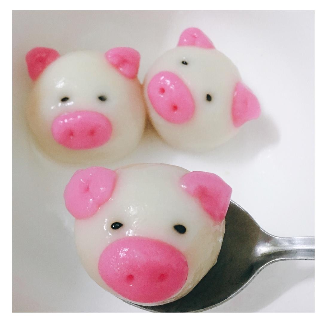 乃甄violet做的小猪汤圆